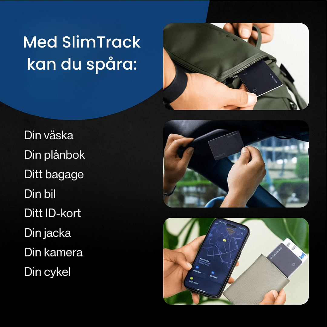 SlimTrack™ – Slipp paniken när plånboken är borta!